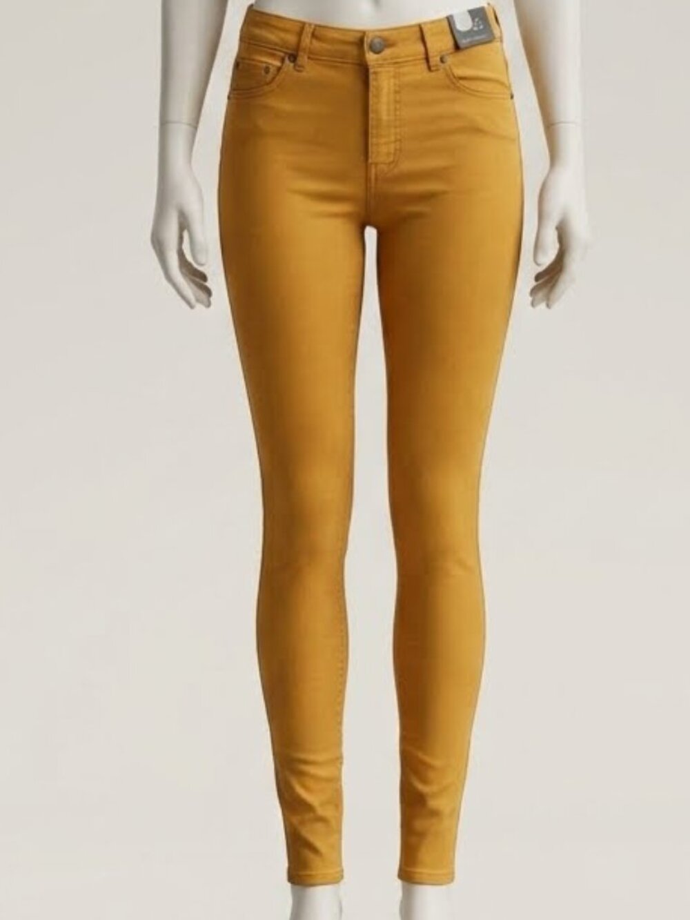 Zara High-Rise Super Skinny Pants - Mustard Brown - Size 2
